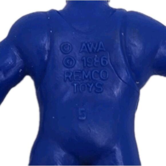 Mini Mashers AWA Remco 1986 Wrestling Blue Boris Zhukon Figure SKU324 - Picture 3 of 3